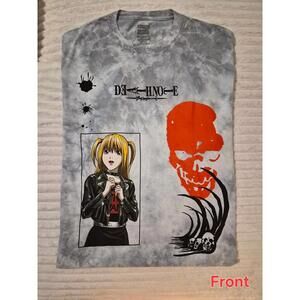 Death Note Misa Graphic T-Shirt with Anime Skull Print XL